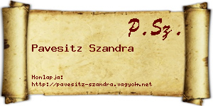 Pavesitz Szandra névjegykártya